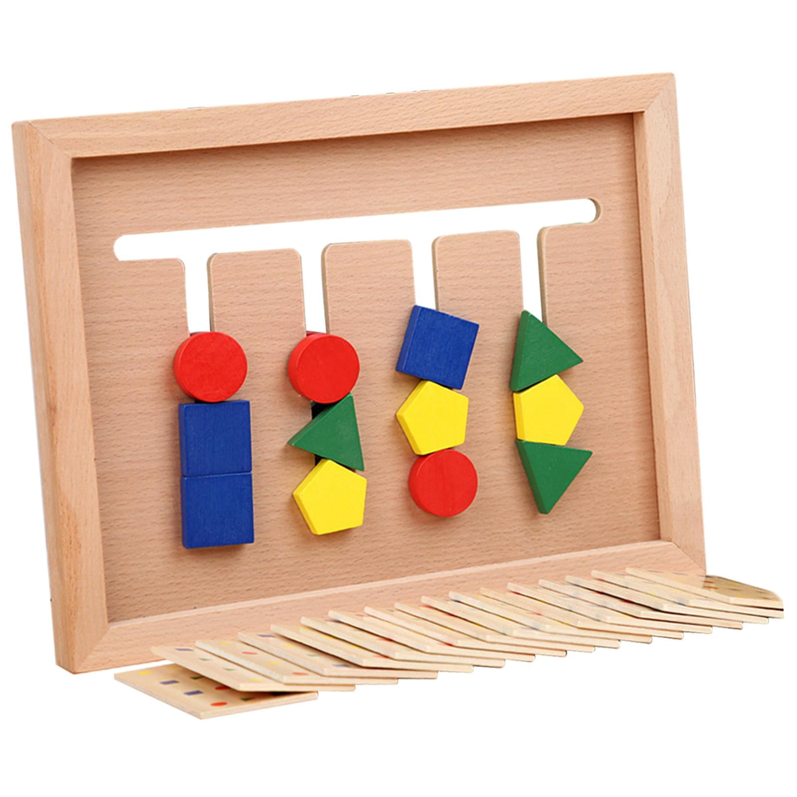 HILABEE Four Color Game Hand Eye Coordination Educational Toy Puzzle Montessori Teaching A