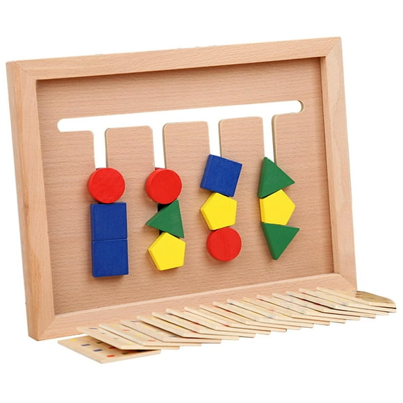 HILABEE Four Color Game Hand Eye Coordination Educational Toy Puzzle Montessori Teaching A