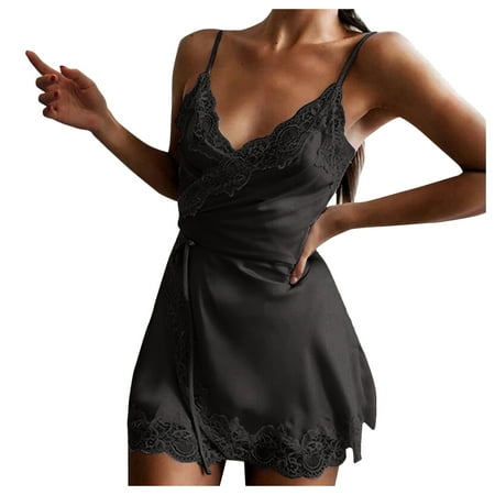 

fvwitlyh Pajamas Set Stretchy Loose Suspender And Home Underwear Loose Solid Women s Pajamas Robe