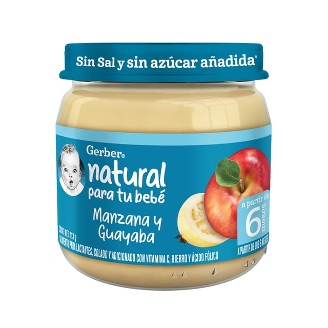 Alimento para lactantes Gerber mi postrecito manzana y guayaba 113 g