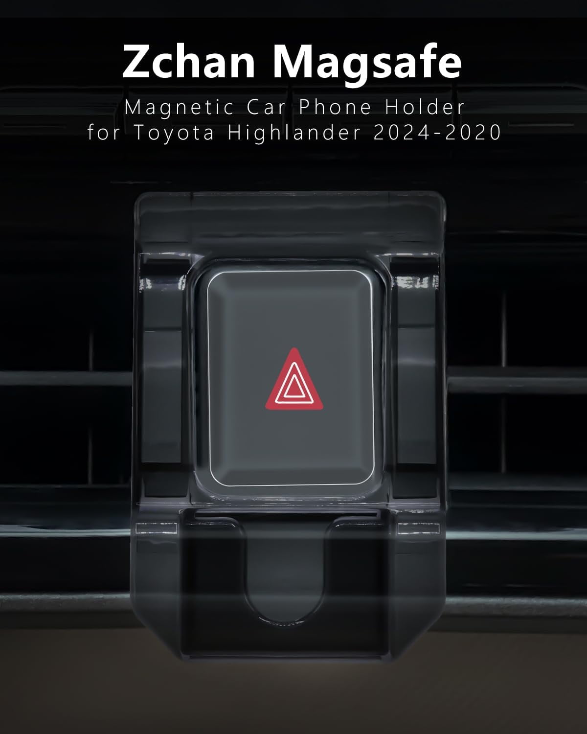 Phone Holder for Toyota Highlander 2020-2025,Car Phone Mount for Highlander 2020-2025 (NOT for Grand Highlander),Strong Magnetic Custom Fit for iPhone Mag Safe Case,Android Phones