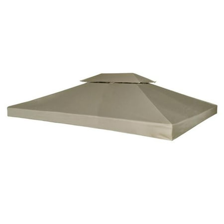 Outdoor Waterproof 10' x 13' Gazebo Cover Canopy - Beige
