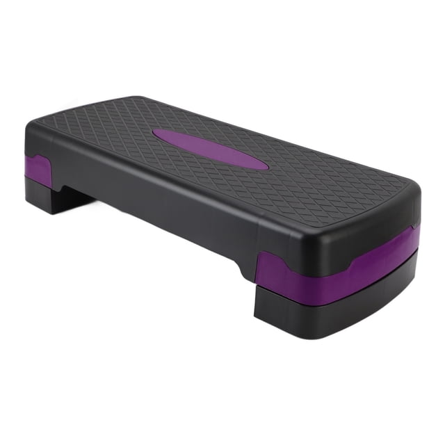 Plateforme d'Exercice Aérobique, Plateforme d'Exercice Multifonctionnelle Réglable en Hauteur pour Entraînement des Bras Noir Rouge, Noir Violet, Noir Gris
