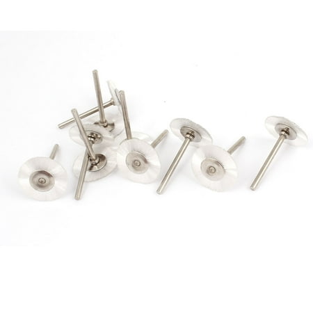 

10pcs 3mm Shank 1 Dia Nylon Brush Polish Buffing Wheel Rotary Tool White
