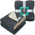 thumbnail image 2 of PetAmi Waterproof Dog Blanket For Small Medium Dogs, Pee Proof Pet Blanket Sherpa Fleece Couch Cover, Reversible Cat Throw Bed Sofa Protector, Soft Plush Washable Pad (Small 24x32, Gray/Beige), 2 of 7
