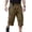 Light Brown, variant on Men's Cargo Capri Pants - 3/4 Shorts for Men, Vintage Loose Fit, Multi-Pocket Military Tactical Pants for Hiking and Work