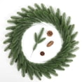 thumbnail image 3 of Qocolcyl 24 Pack Artificial Pine Needles Branches Garland - Green Plants, Fake Greenery Small Pine Twigs Stems Evergreen Picks for DIY Garland Wreath Christmas Embellishing & Home Garden, 3 of 8