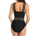 thumbnail image 3 of Women Plus Size One Piece Swimsuit Cross Shoulder Straps Triangle Bikini Bathing Suits Monokini Beachwear, 3 of 6