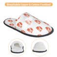 thumbnail image 3 of KLL Orange Fox Slippers for Women Men House Slip on Indoor Outdoor Bedroom Furry Fleece Lined Ladies Comfy Anti-Skid Rubber Hard Sole-Large, 3 of 8