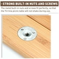 thumbnail image 5 of Tirrinia 26" x 26" x 16.7" Foldable Picnic Table with Carrying Bag + Free Picnic Pad, Outdoor Table, 5 of 7