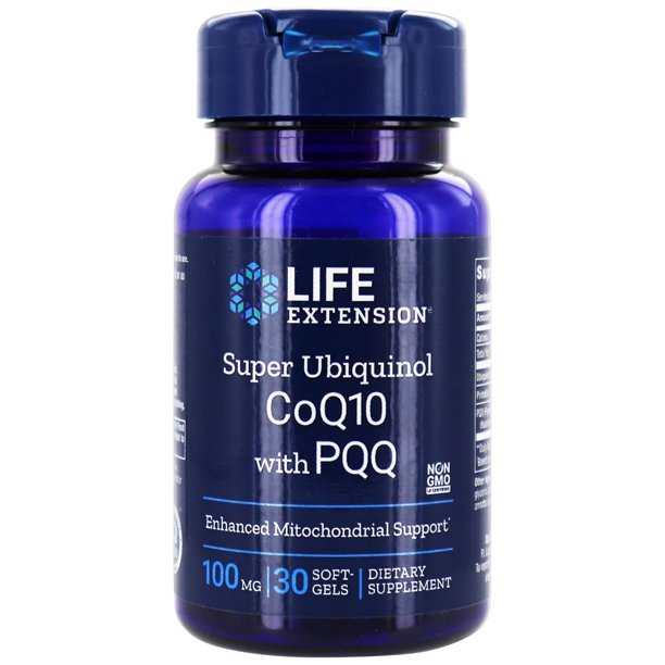 Life Extension Super Ubiquinol CoQ10 with PQQ 100 mg. 30 Softgels