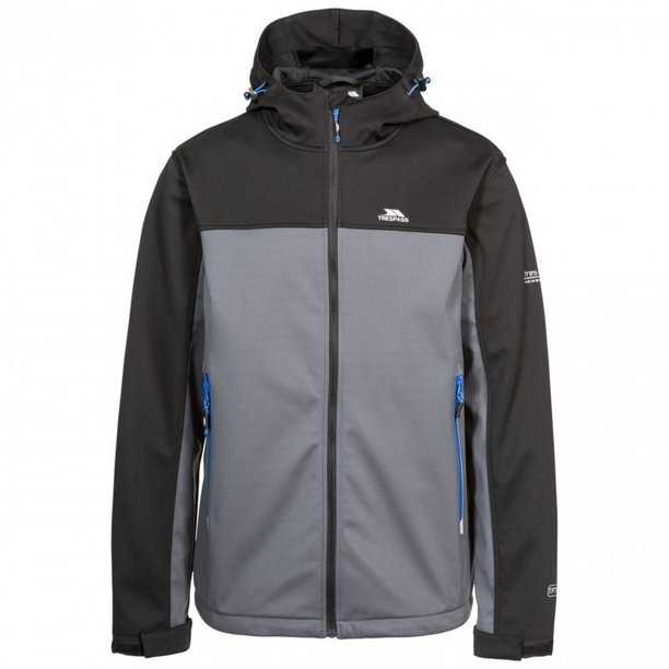 Trespass - Chaqueta Impermeable Softsheel Palin para Hombre (Negro) Trespass UTTP4067_black