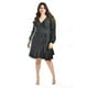 thumbnail image 4 of Vestido de satin Roman Fashion envolvente Tallas Extras 4351 Negro 36, 4 of 5