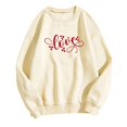 thumbnail image 4 of Wyzesi Ensemble de Sweatshirts Jupe pour Femmes, Chemise de Sport Imprimée en Forme de Cœur pour la Saint-Valentin, Col Rond, Manches Longues, Pull-Over, Veste, Sweatshirts en Polaire pour Femmes, 4 of 4