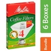Melitta #4 White Cone Coffee Filters, 40 Ct (Pack of 6)