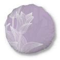 thumbnail image 1 of Flower Tulip Illustration Round Throw Pillow Home Decoration Cushion, 1 of 3