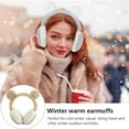 thumbnail image 2 of Orejeras de invierno Dinheiro para mujer, orejeras ajustables para esquí de niña, lindas orejeras con lazo, orejeras para exteriores, 2 of 5
