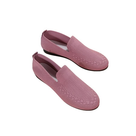 

Ritualay Women Sneakers Comfort Casual Shoes Slip On Flats Lightweight Flat Moccasins Sport Outdoor Non-Slip Walking Shoe Light Purple 9