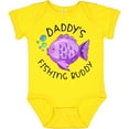 thumbnail image 3 of Inktastic Daddy's Fishing Buddy with Cute Purple Fish Boys or Girls Baby Bodysuit, 3 of 5