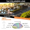 thumbnail image 7 of KANASTAL Aviator Sunglasses Polarized for Men Women, Sping Hinge Gray Frame Shades Sun Glasses Retro Driving Summer Vacation Beach Gradient Brown, 7 of 7