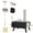 Black#11, variant on Outdoor BBQ Grills Outsunny Barrel Charcoal BBQ Grill with 420 sq.in. Cooking Area, Outdoor Barbecue with Wheels, Ash Catcher and Built-in Thermometer for Patio Picnic, Backyard Party, Black,Portable