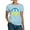 Light Blue, variant on CafePress - Peace In Ukraine. Stand With Ukraine. Supp T Shirt - Women's Classic T-Shirt