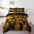 thumbnail image 2 of Erosebridal Geometric Comforter Sets Twin Size for Teens, Gradient Sauqre Comforters & Duvets, Space Room Decor, Reversible 2pcs, 2 of 7