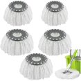 thumbnail image 1 of czcpp-Spin Têtes de Vadrouille de Rechange pour Old Hurricane Mr.Clean, 5 Pcs Vadrouille Rotative Magique 360 Rotation Ronde Microfibre Têtes de Vadrouille Universelles Recharge de Vadrouille pour Vadrouilles Standard, 1 of 4