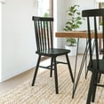 thumbnail image 6 of Flash Furniture Ingrid Windsor Commercial Solid Wood Dining Room Chairs, Set of 2, Black, 6 of 14