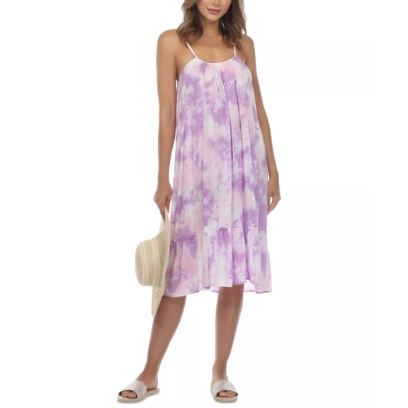 Raviya Tie-Dye Sleeveless Midi Cover-Up Dress Women's Swimsuit