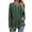 Green+Black, variant on New Women's Striped Contrast Color Round Neck Long Sleeve Loose T-Shirt Top