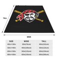 Pit_tsburgh_Pi_rates Bed Blanket Sofa Fleece Throw Blankets Plush