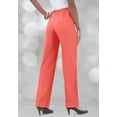 Roaman's Women's Plus Size Classic Bend Over Pant Elastic Waist