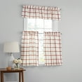 thumbnail image 6 of (2 pack) Mainstays Printed Tiers and Valance Set, 3-Piece, Red, 56" W x 36" L, Indoor Curtain, Adult, 6 of 6