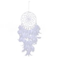 thumbnail image 1 of Bohemian Decoration Led Girl Handmade Lace White Feathers Wall Hanging, 1 of 5