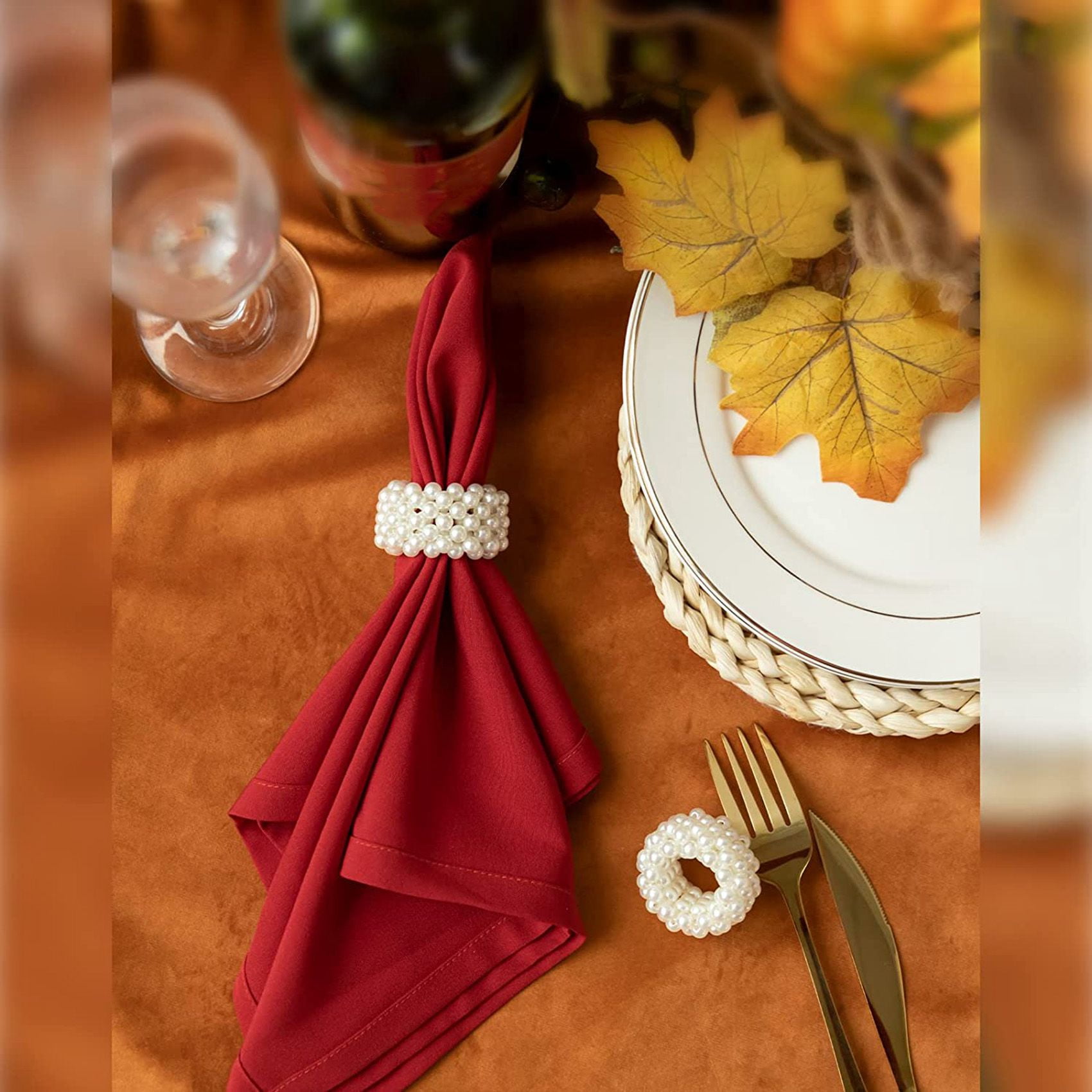 6 Pièces Anneaux De Serviette Citron En Métal - Porte-Serviettes Créatifs Or/Argent/Rouge Pour Décoration De Table