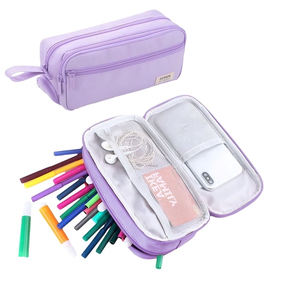 CCOCC Large Capacity Multifunctional Pencil Case Purple