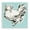 Chicken Silhouette Blue, variant on Stupell Industries Cowboy Floral Hen Animals & Insects Painting Gallery Wrapped Canvas Art Print Wall Art, 17 x 17