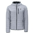 thumbnail image 2 of Men's-Cutter & Buck  Gray Virginia Cavaliers Rainier Eco PrimaLoft Hooded Full-Zip Jacket, 2 of 3