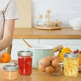 thumbnail image 6 of 6 Pcs Small Mason Jars With Lids Mini Plastic Bottle Baby Jelly Glass, 6 of 6