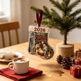 thumbnail image 5 of Guodhu Acrylic Christmas Cash Gift Stocking Hanging Ornament with Velvet Ribbon for Tree Fireplace Window Holiday Decor, 5 of 6