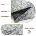 thumbnail image 6 of Round Rugs 6Ft, Green Purple Boho Round Area Rug Washable Indoor Throw Carpet, Vintage Abstract Art Floral Ethnic Tribe Soft Non Slip Circle Rug for Office Cabinet Home Decor Aesthetic, 6 of 8