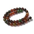 thumbnail image 3 of Natural Agate Beads Strands Dyed & Heated Round Coconut Brown 10~10.5mm Hole: 0.7mm about 38pcs/strand 14.76''(37.5cm), 3 of 5