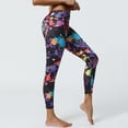 thumbnail image 5 of SCSAlgin Women's 80s Leggings Neon Artistic Splash Printed Buttery Soft Stretchy Pants, 5 of 5