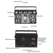 Party Lights DJ Disco Ball Light 5-in-1 Laser Strobe Projection Light DMX Control Sound Activation and Remote Control Live Performance Family Gathering, Club, bar, Karaoke, Birthday Holiday Carnival