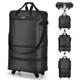 thumbnail image 1 of Bolsa de equipaje plegable expandible Suitcases Hanke, negra, 98 L, 1 of 6