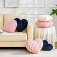 thumbnail image 3 of Beige Heart Pillows, Cute Heart Decorative Pillow, Heart Shaped Throw Pillows for Bed, Faux Rabbit Fur Plush Hoom Decor Pillow Cushion for Chair Sofa Living Room (Mini 12.9" x 9.8"), 3 of 13