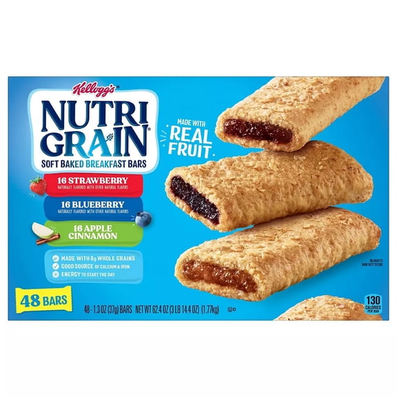 Kellogg Nutri-Grain Bars, 48 ct.