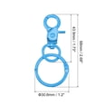 thumbnail image 2 of Cierres Giratorios de Seguridad Unique Bargains con Anillos de Encuadernación 44mm Colorido Azul, 2 of 7