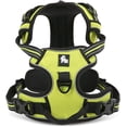 thumbnail image 1 of Arnés de seguridad para perros, color verde, grande y resistente, con reflectores 3M, ajustable y acolchado, para perros grandes, medianos y pequeños., 1 of 5